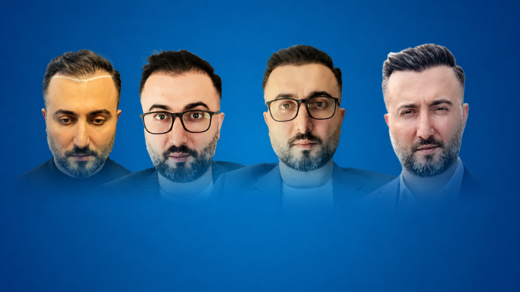 DHI Hair Transplant Results month by month