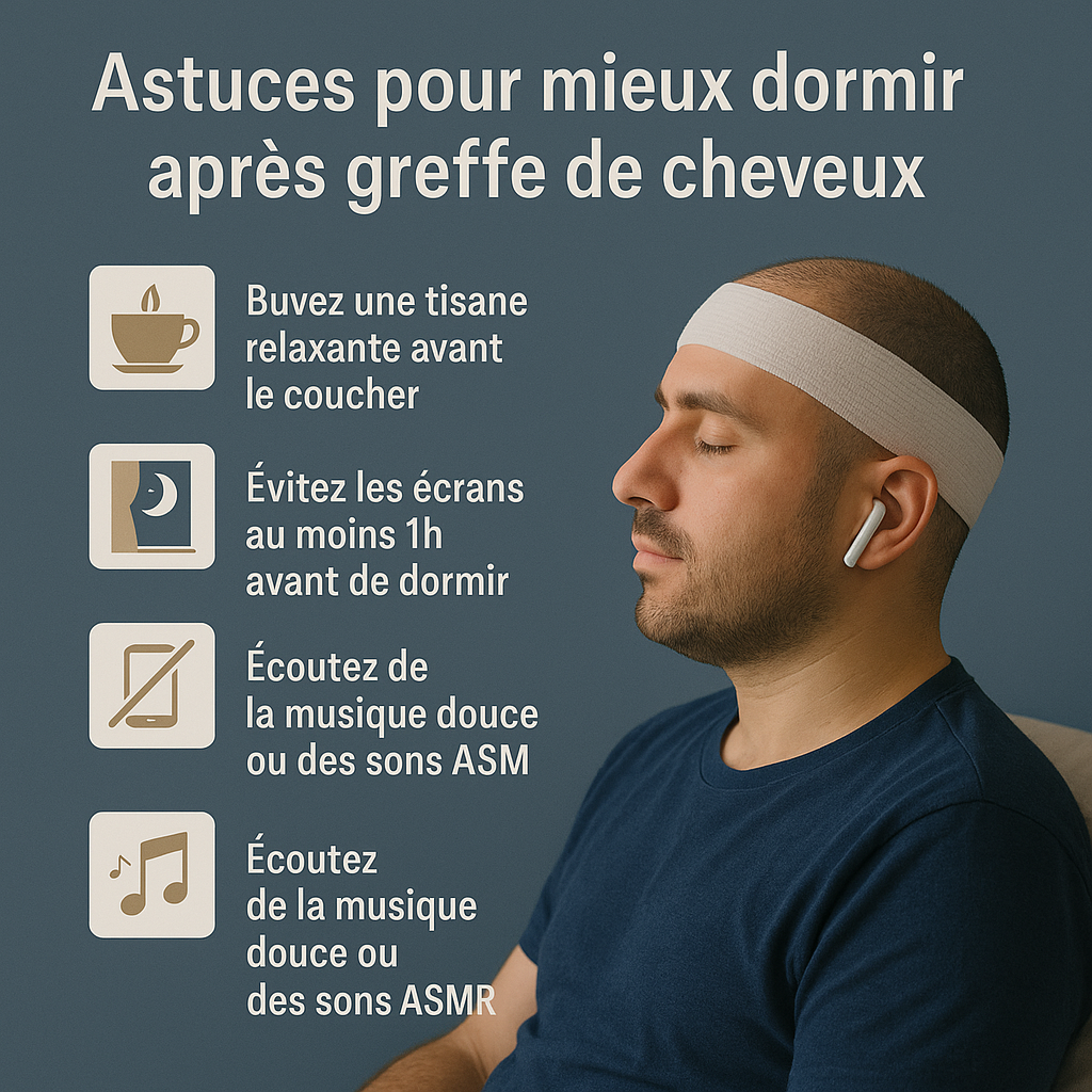Astuce Pour mieux dormir après une greffe de cheveux