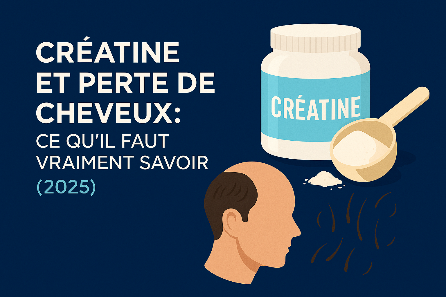 Creatine-et-perte-de-cheveux-