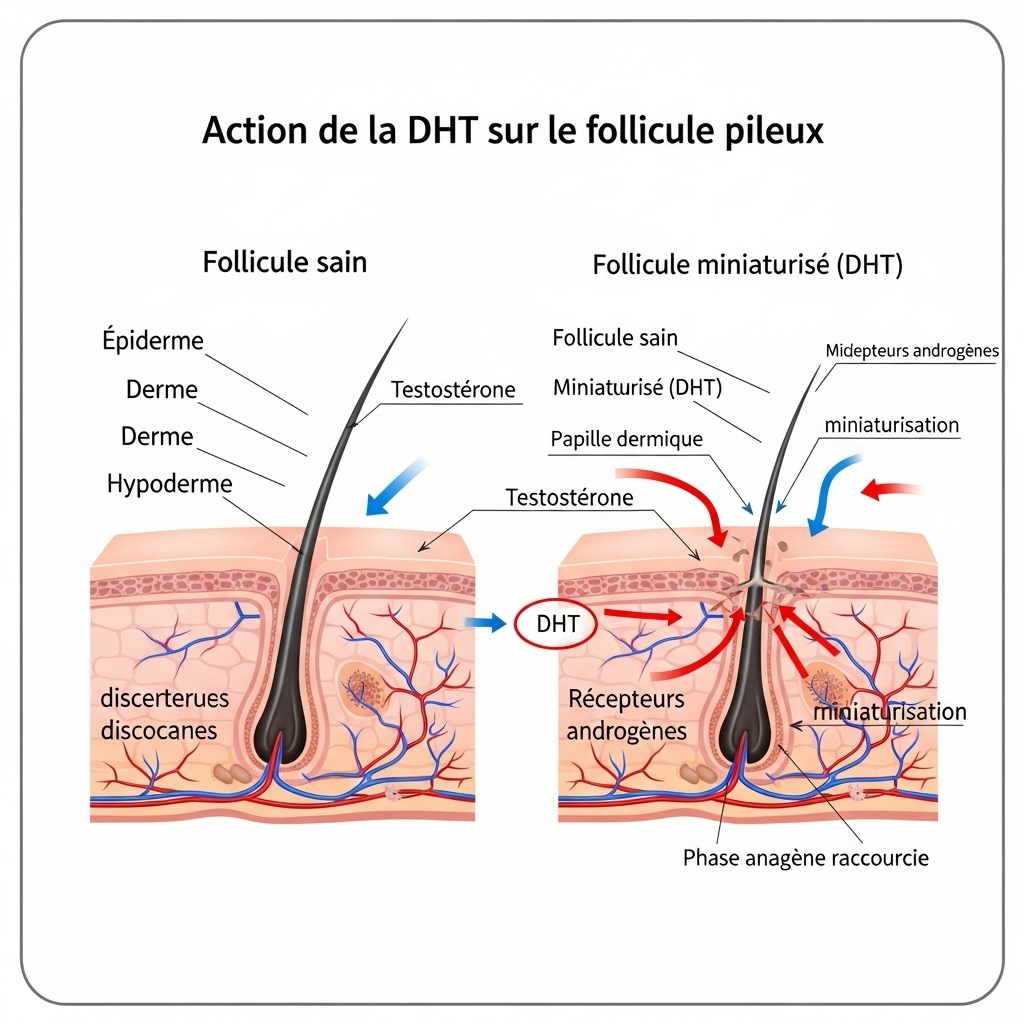 dht et follicule capillaire