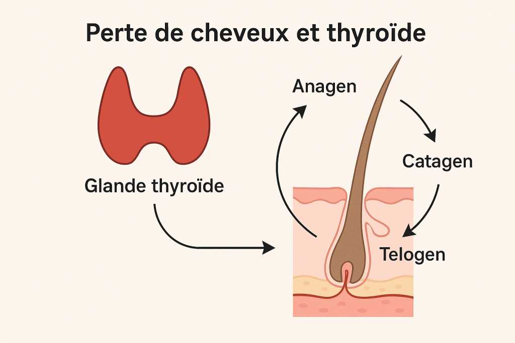 perte de cheveux et thyroide