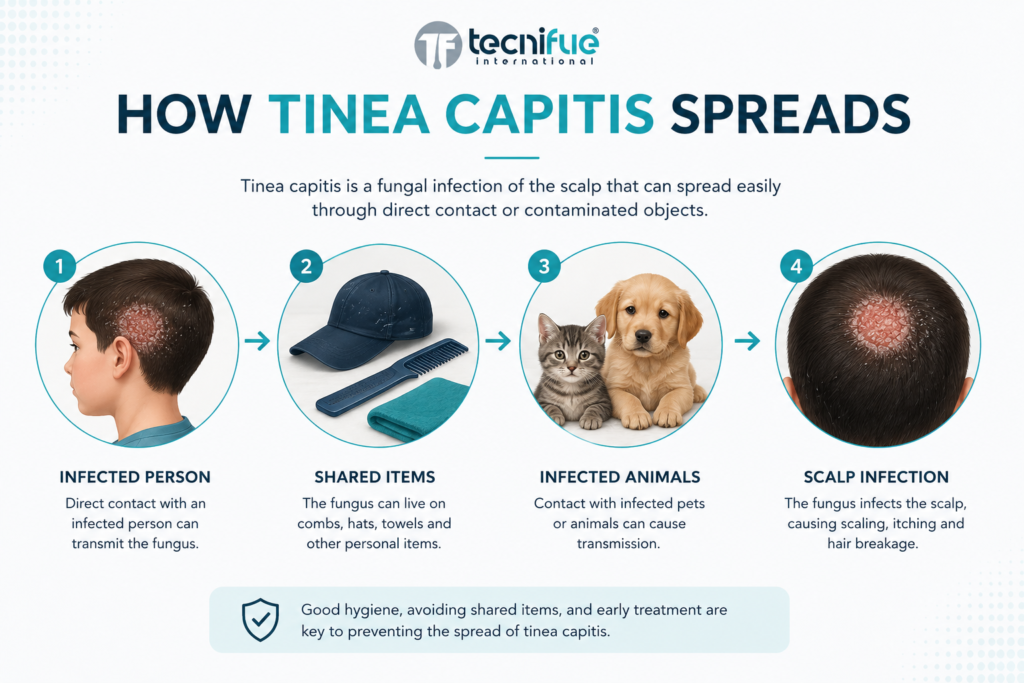 How Tinea Capitis Spreads