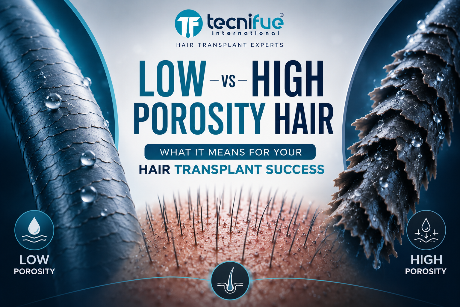Low vs High Porosity Hair cover