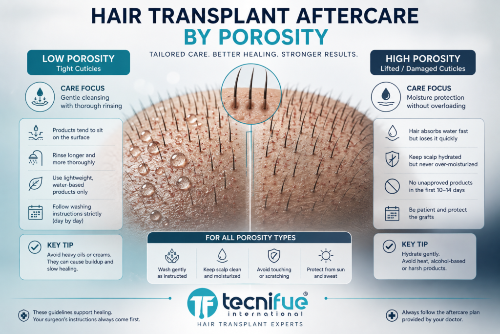 Post-Procedure Hair Care Considerations by Porosity Type