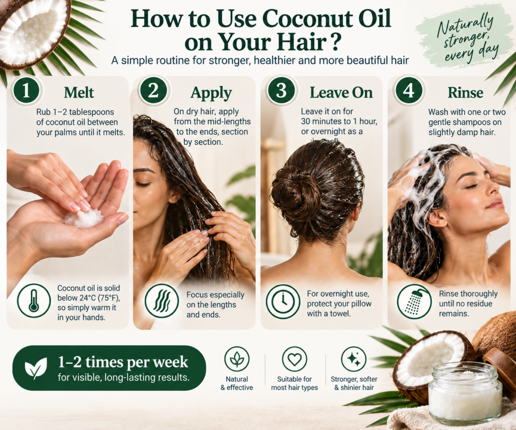 How to Use Coconut Oil for Hair the Right Way